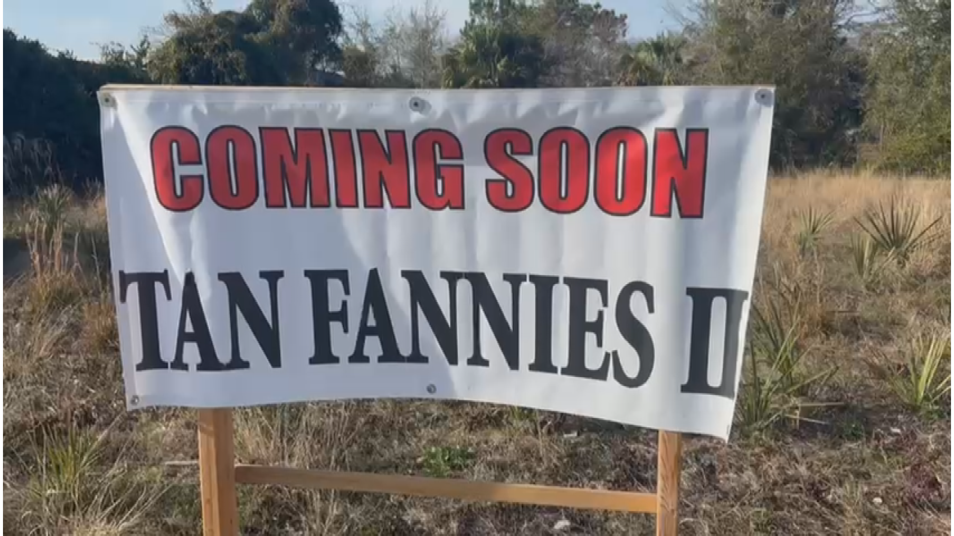 Tan Fannies II prank on Front Beach Road