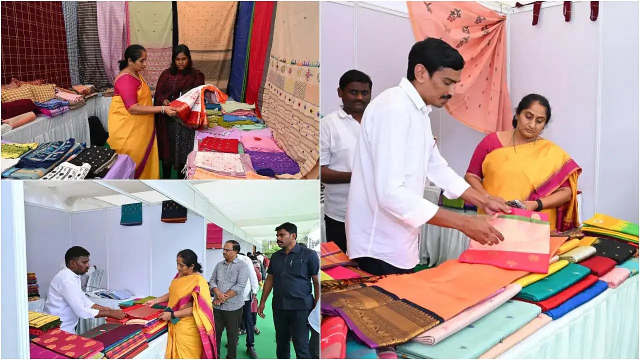 12 handloom stalls set up at AP Legislative Assembly premises