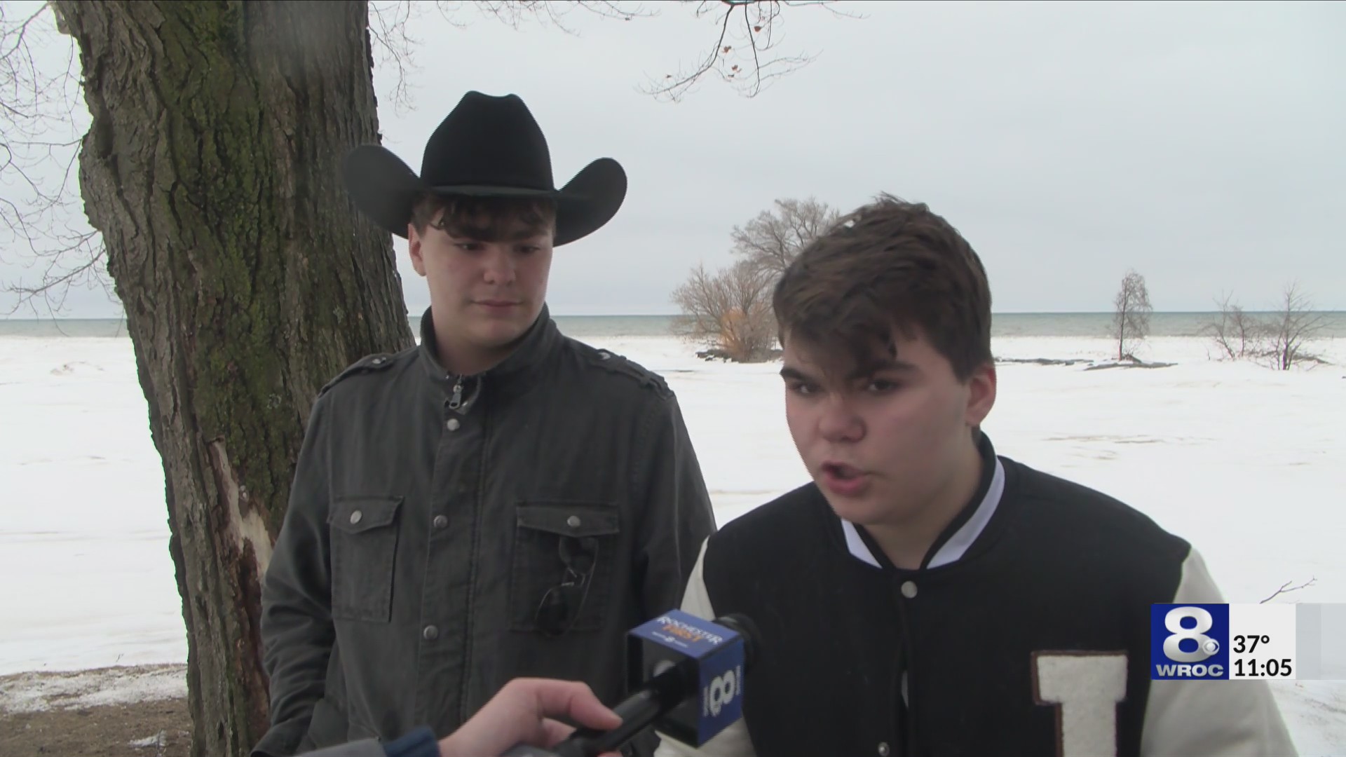 A miracle: Teenage boys save nine-year-old girl who fell through ice on ...