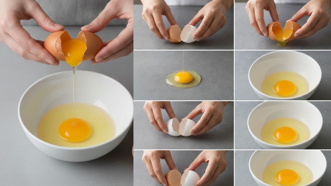 No more shells or mess: Learn the right way to crack an egg like a pro