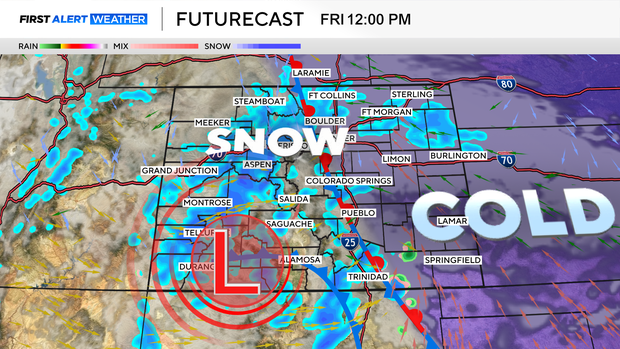 Snow and cold blast finishes Colorado workweek with accumulation in ...