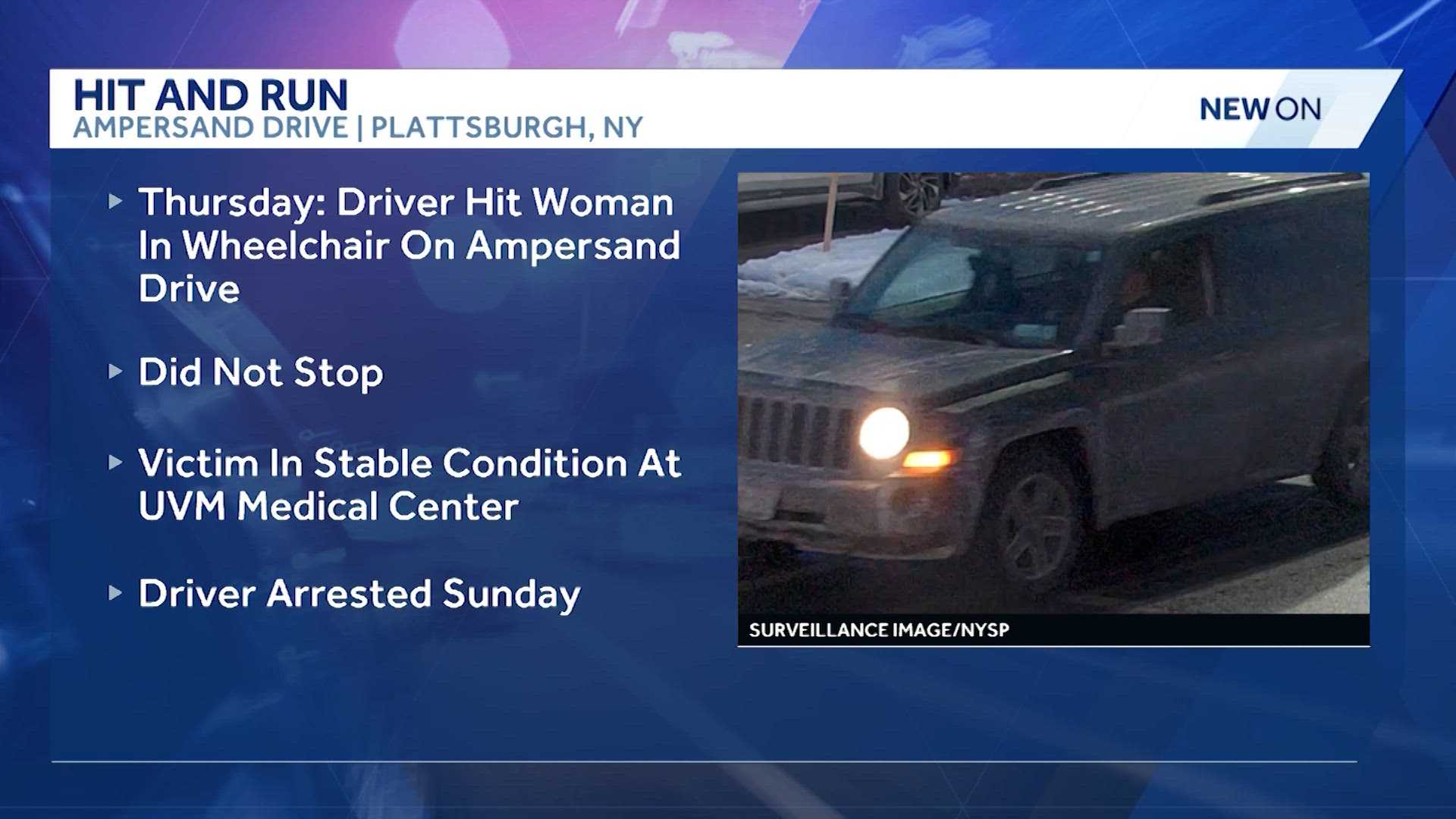 A New York man accused of hitting a woman in a wheelchair with his car ...