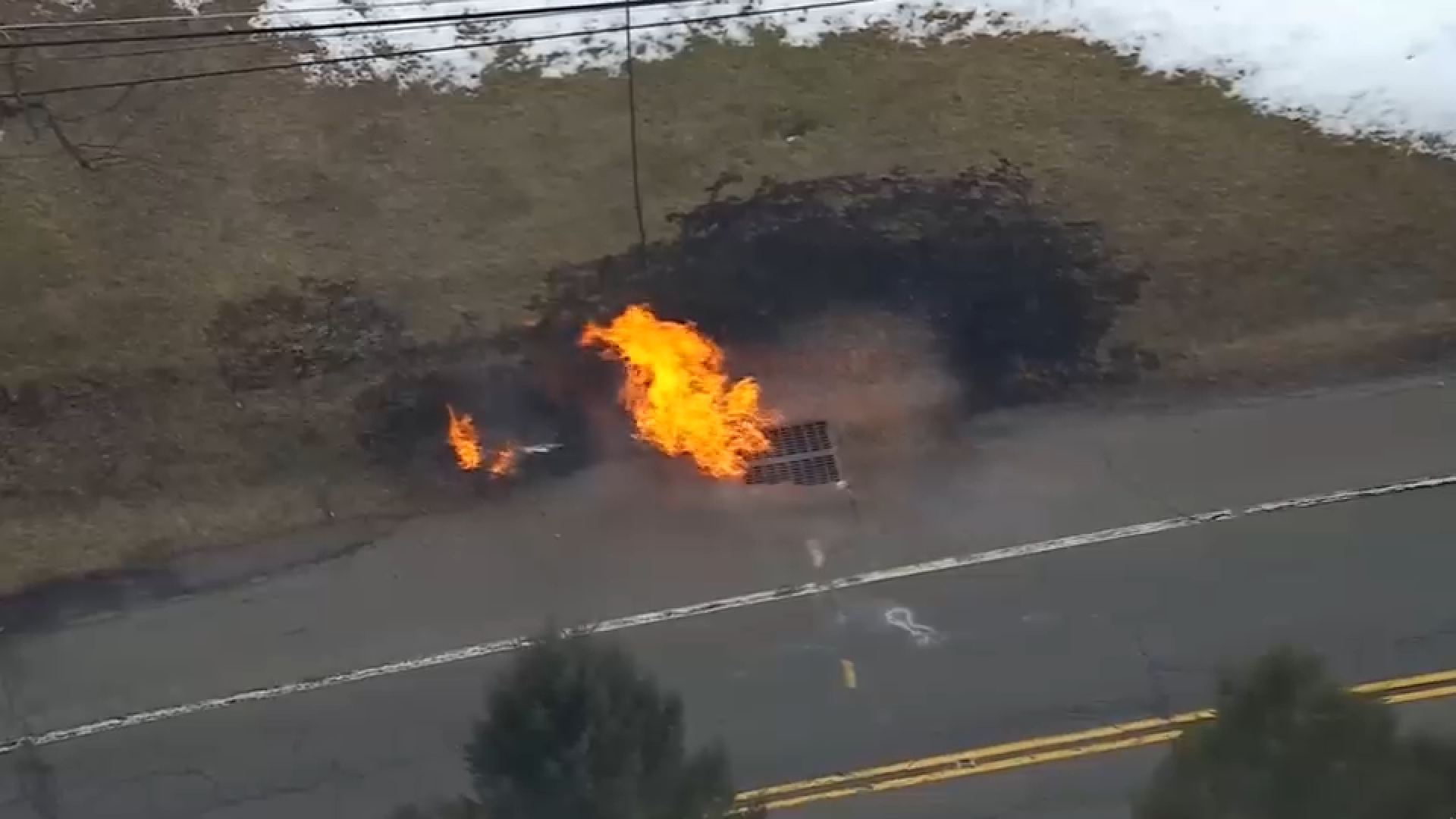 Gas main fire in Hillsborough prompts temporary evacuations, road closures