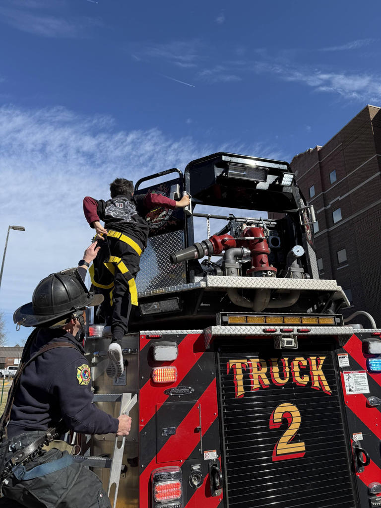 An incredible moment: Wichita Fire helps son visit injured firefighter ...