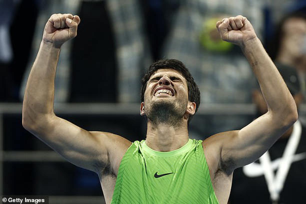 Amorim was taking in Carlos Alcaraz's three-set victory over Karen Khachanov in Doha