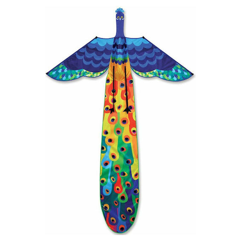 Ένα παγόνι τρισδιάστατο Ready to Fy από την Premier Kites, λειτουργεί και ως διακοσμητικός.