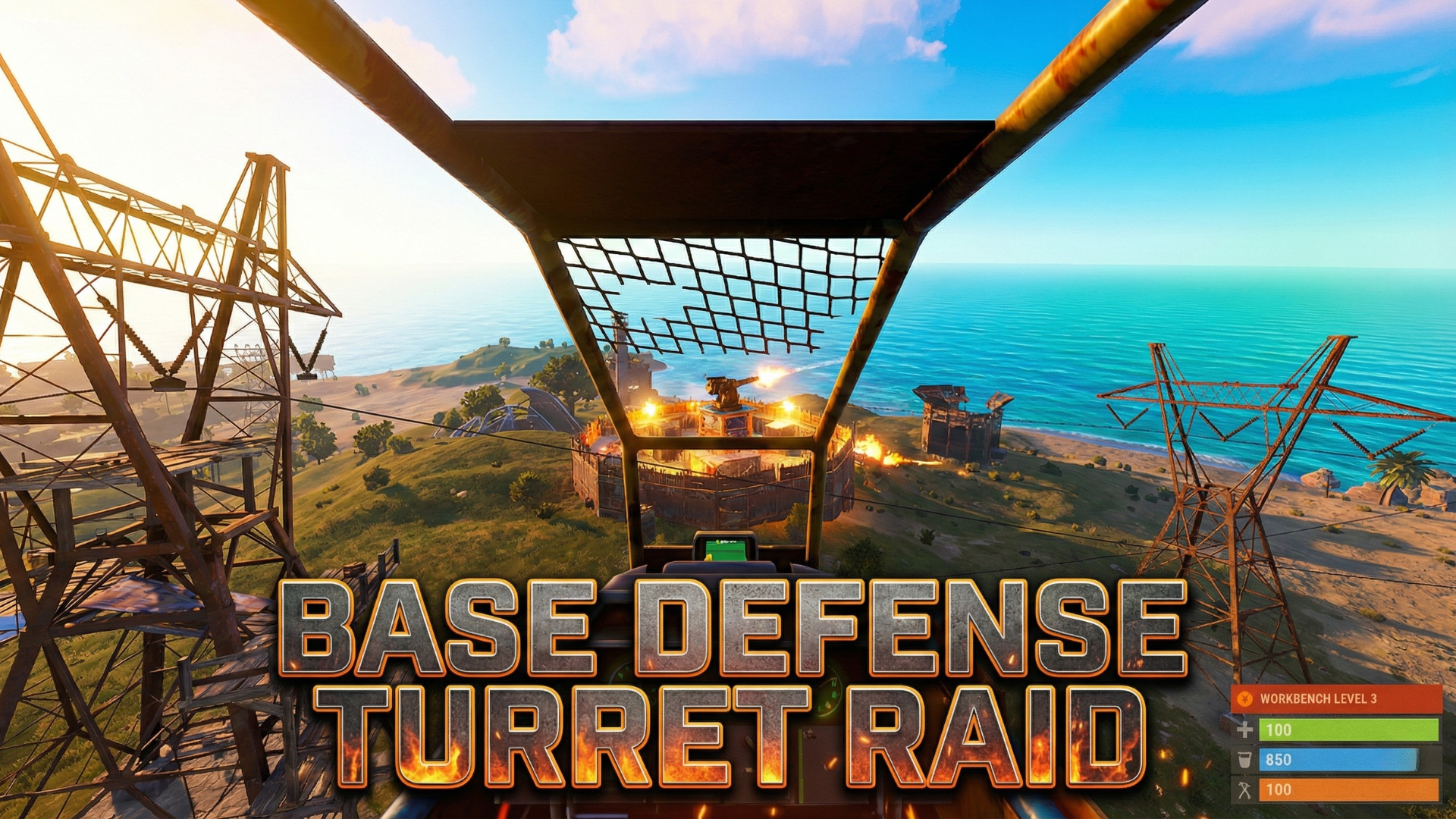 The solo raid that took on a base with maximum turret spam