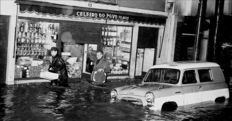 Cheias de 1967: “Em poucas horas, o Rio Tejo subiu 3 a 4 metros, e as ...