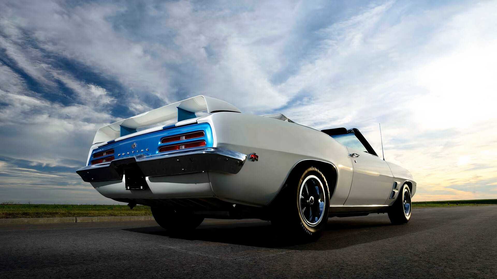 1969 Pontiac Firebird Trans Am Convertible Rear Angle View