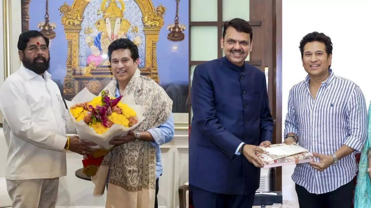 Sachin Tendulkar invites Maharashtra CM Devendra Fadnavis, deputy CM ...