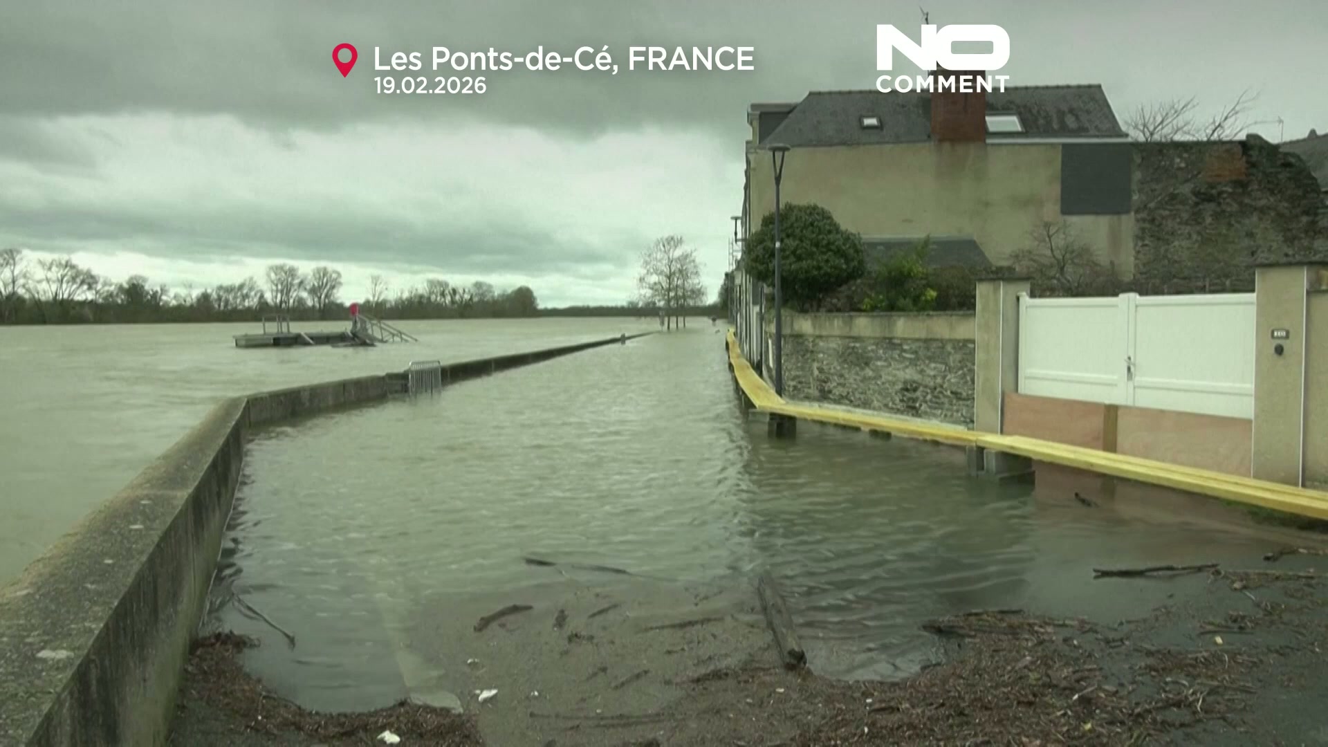 France on edge as Loire floods and storm Pedro threatens more chaos