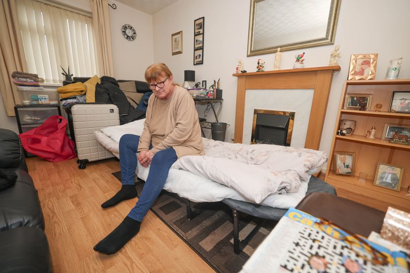 Gran forced to sleep on camp bed in lounge as mould takes over council ...
