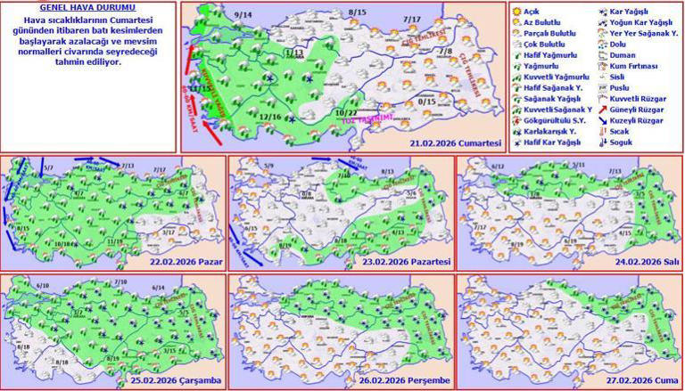 Son dakika... Meteoroloji haritayı güncelledi! 9 derece birden düşecek: İstanbul’a yeniden kar geliyor