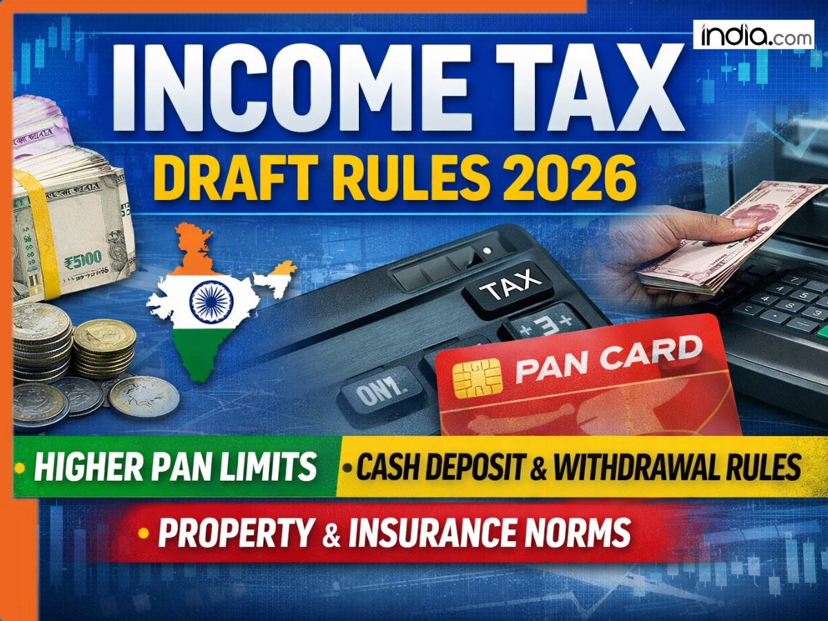 Income Tax draft rules 2026: PAN limits raised for cash deposits ...