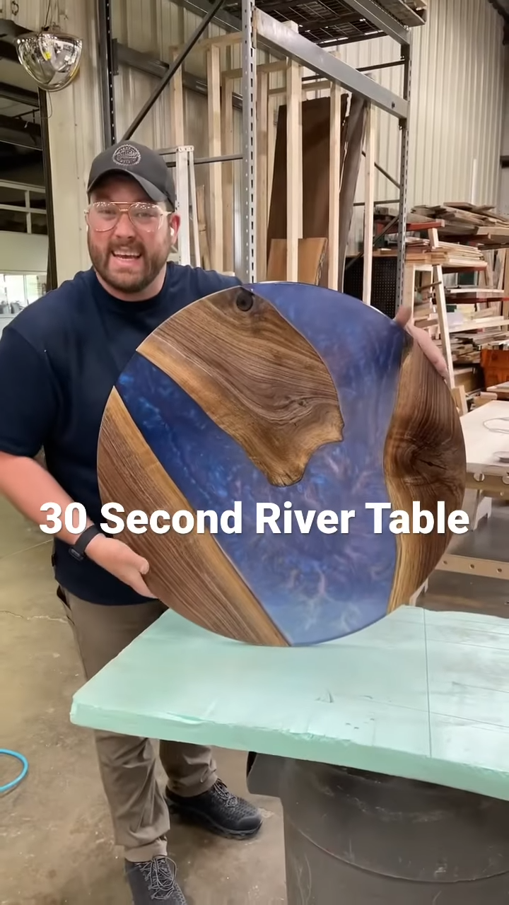 How to make a river table in 30 seconds
