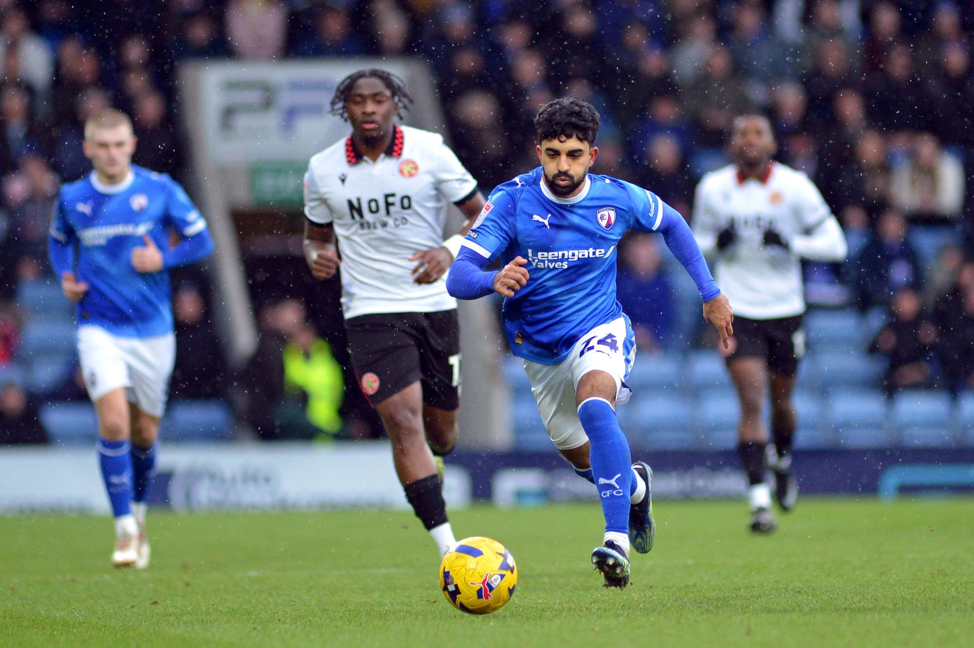 Fitness update on Chesterfield winger after 'nasty tackle' in win ...