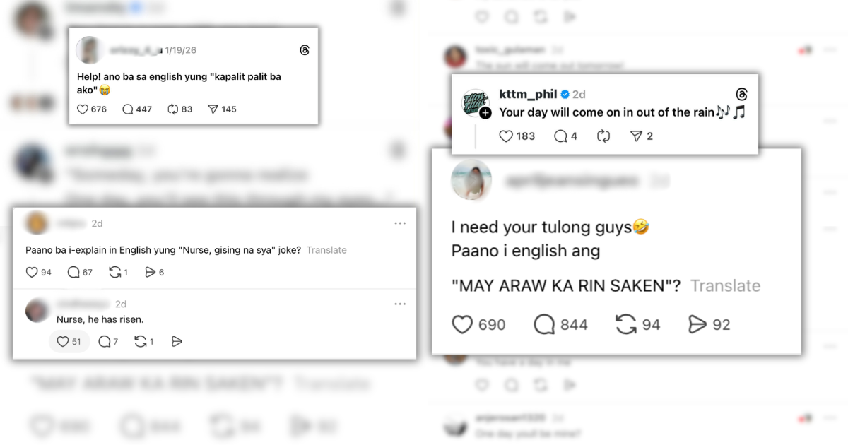 The funniest English translations of Tagalog phrases