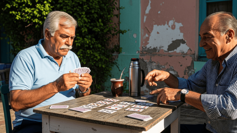 Hombres jugando a las cartas, imagen simbólica