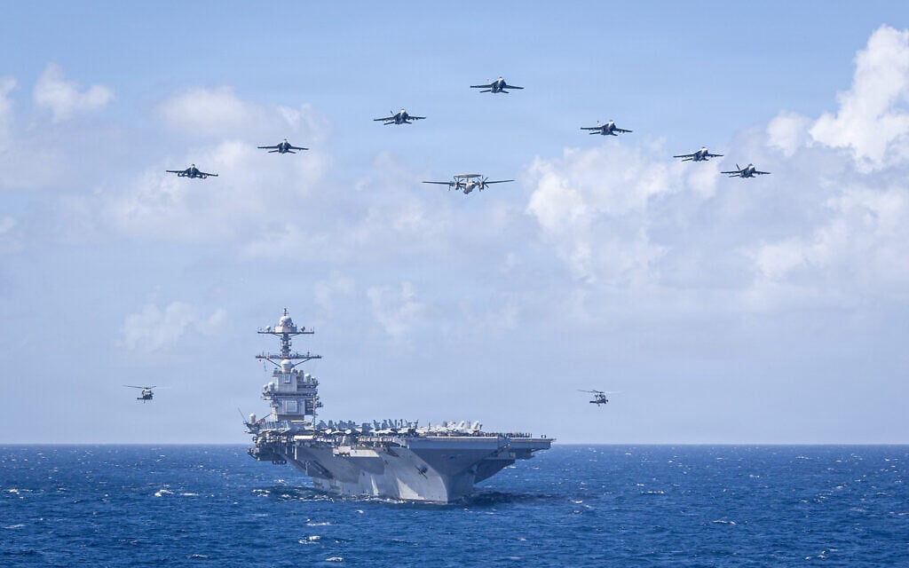 USS Gerald R Ford, world’s largest aircraft carrier, enters ...