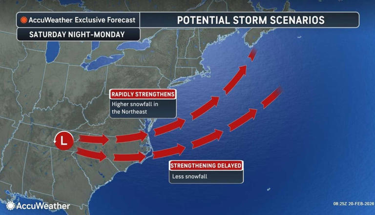 Nor’easter snowfall forecast: Fresh map shows dramatic rise in ...