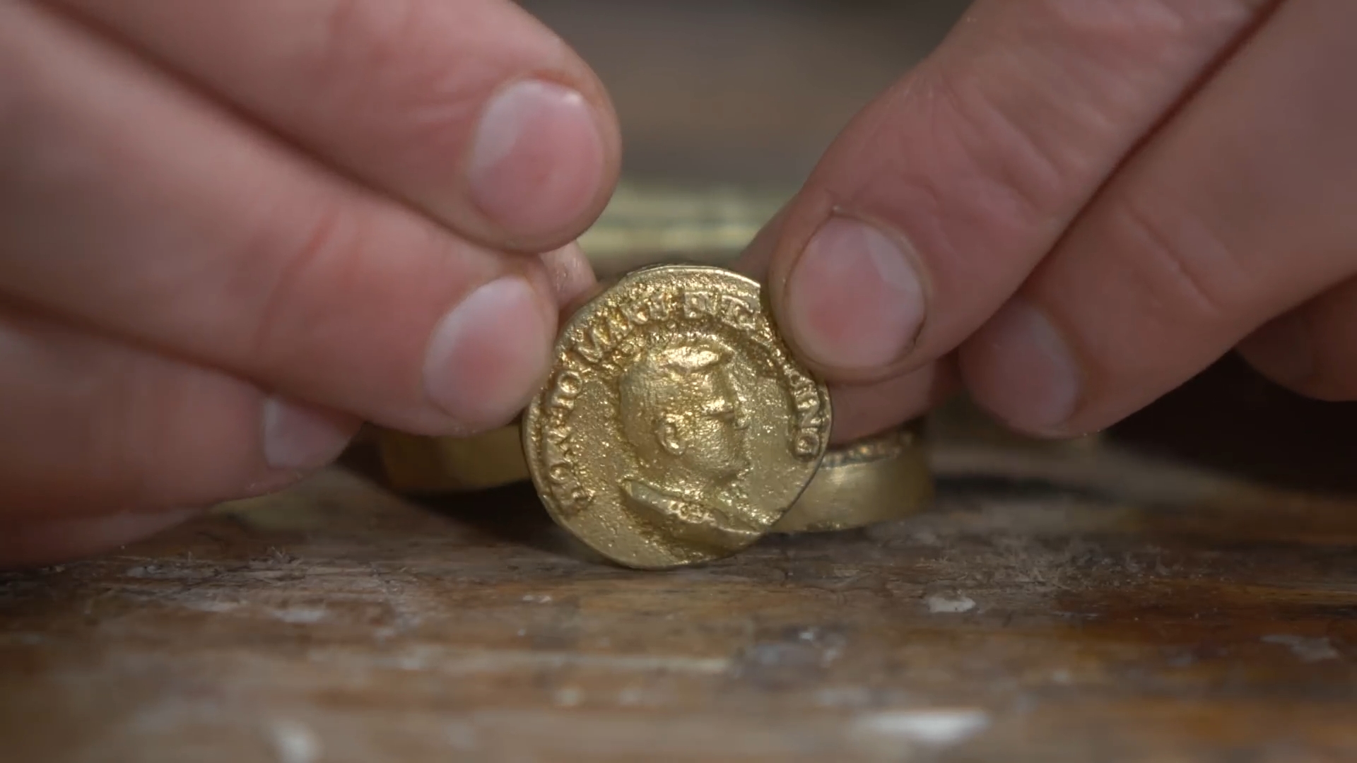 Recreating ancient Roman brass by cementing zinc ore into copper in a kiln