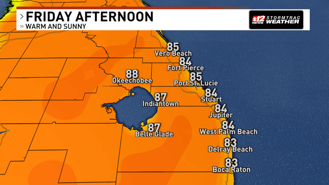 Warm weekend ahead of a strong cold front