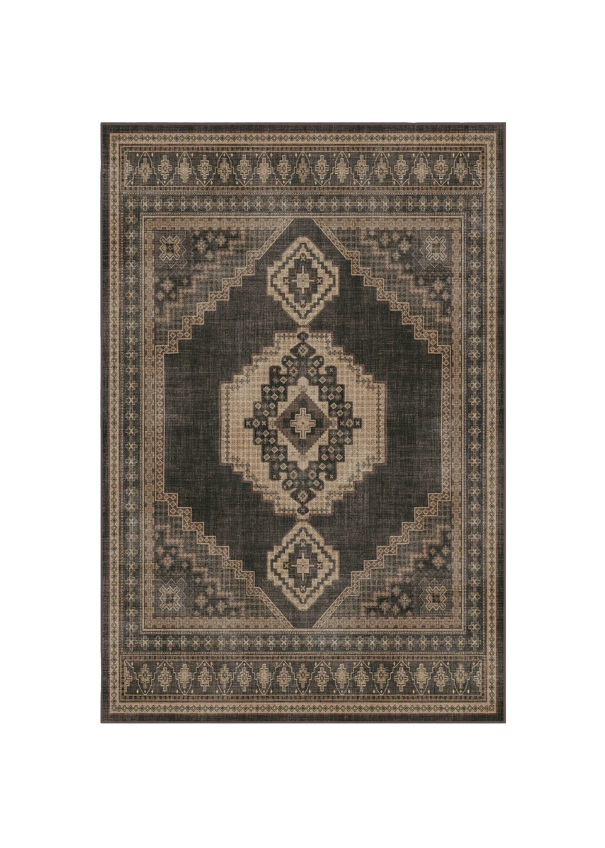 Black and brown rug