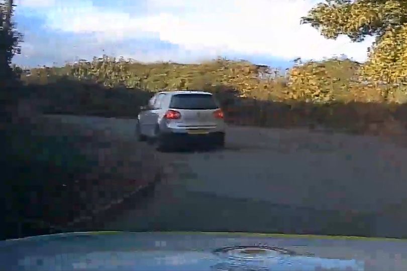 Moment 'arrogant' driver led police on 100mph chase in bid to ...