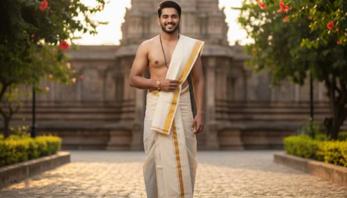 Comfortable and traditional cotton dhotis for men