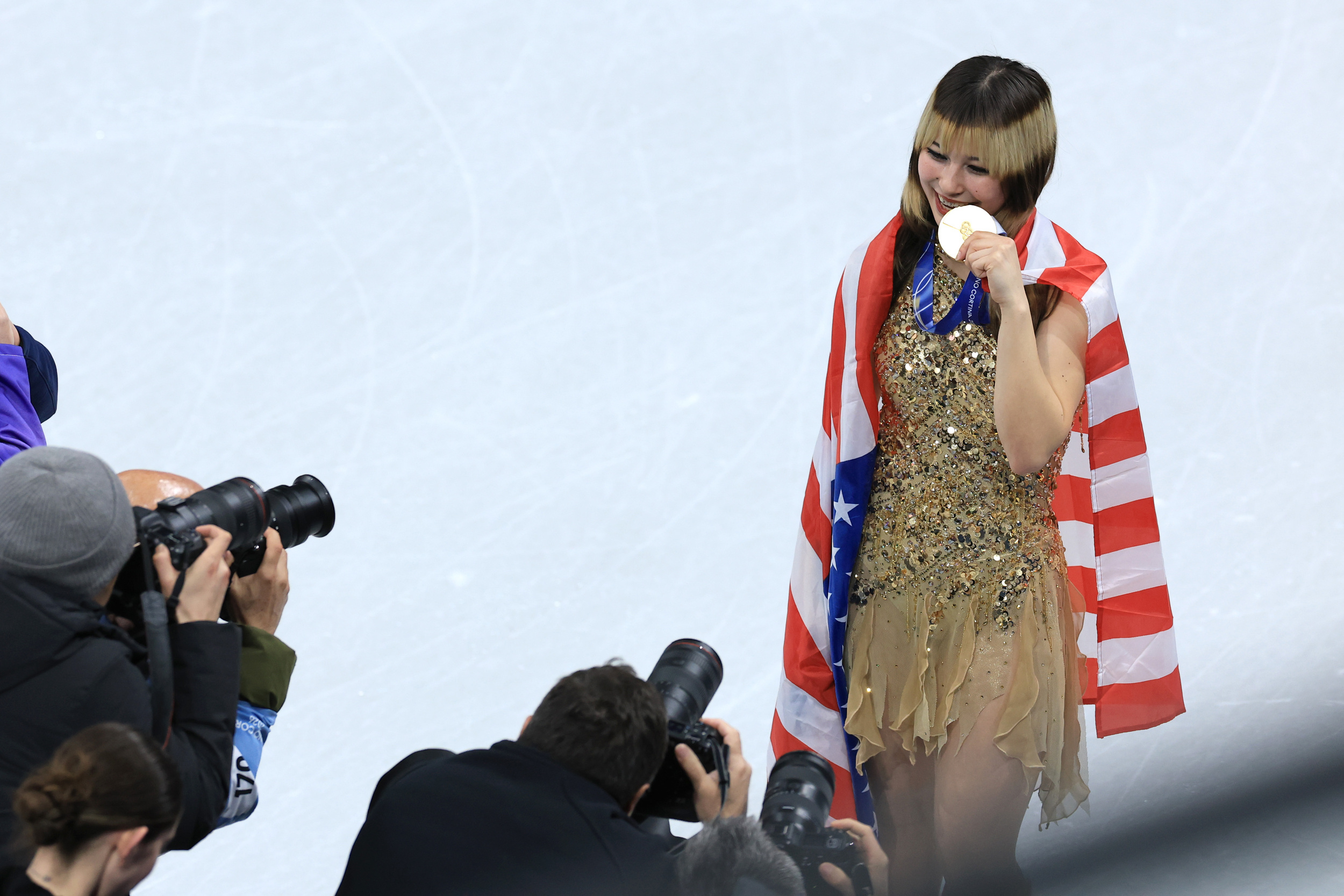 Alysa Liu had 6-word message for TV cameras after her gold-medal performance<br><br>
