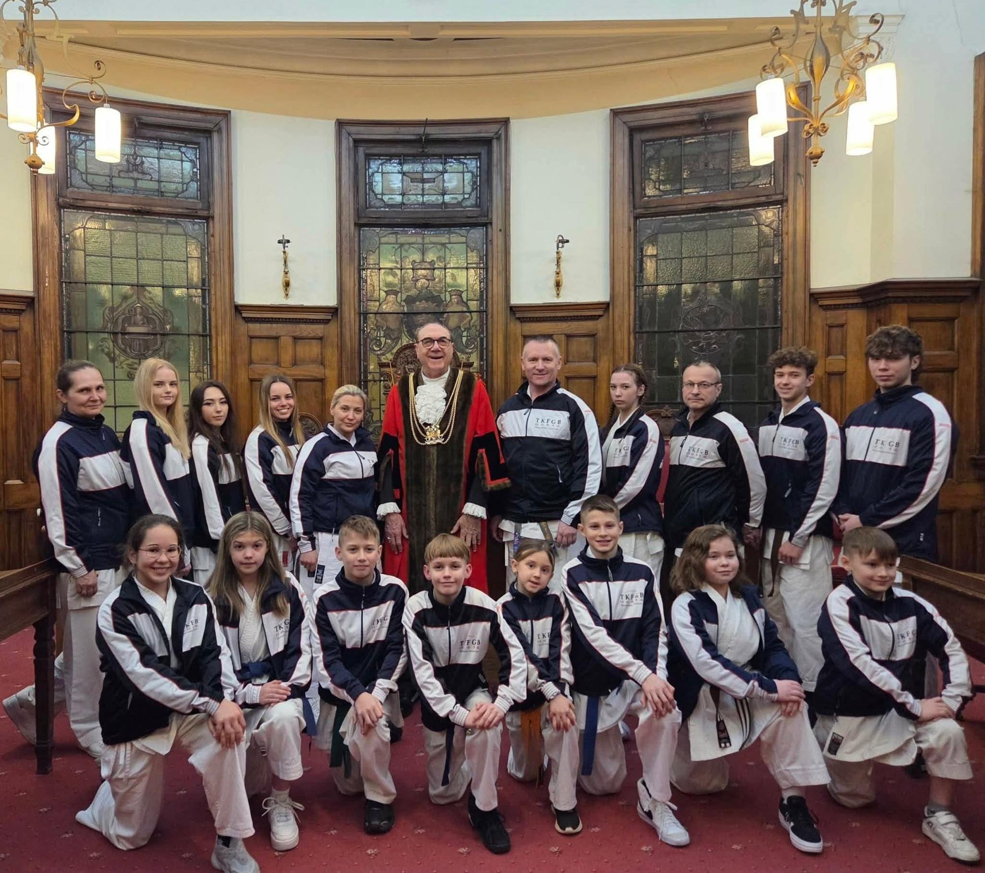 Traditional Karate Academy Boston visits Council Chamber to meet Mayor ...