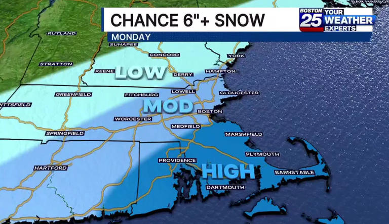 Winter weather advisory in Mass. today, possible bigger storm Monday ...