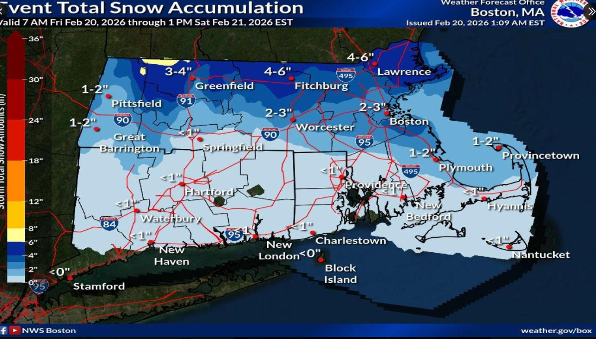 Weather: Weekend snow expected; Worcester parking ban continues