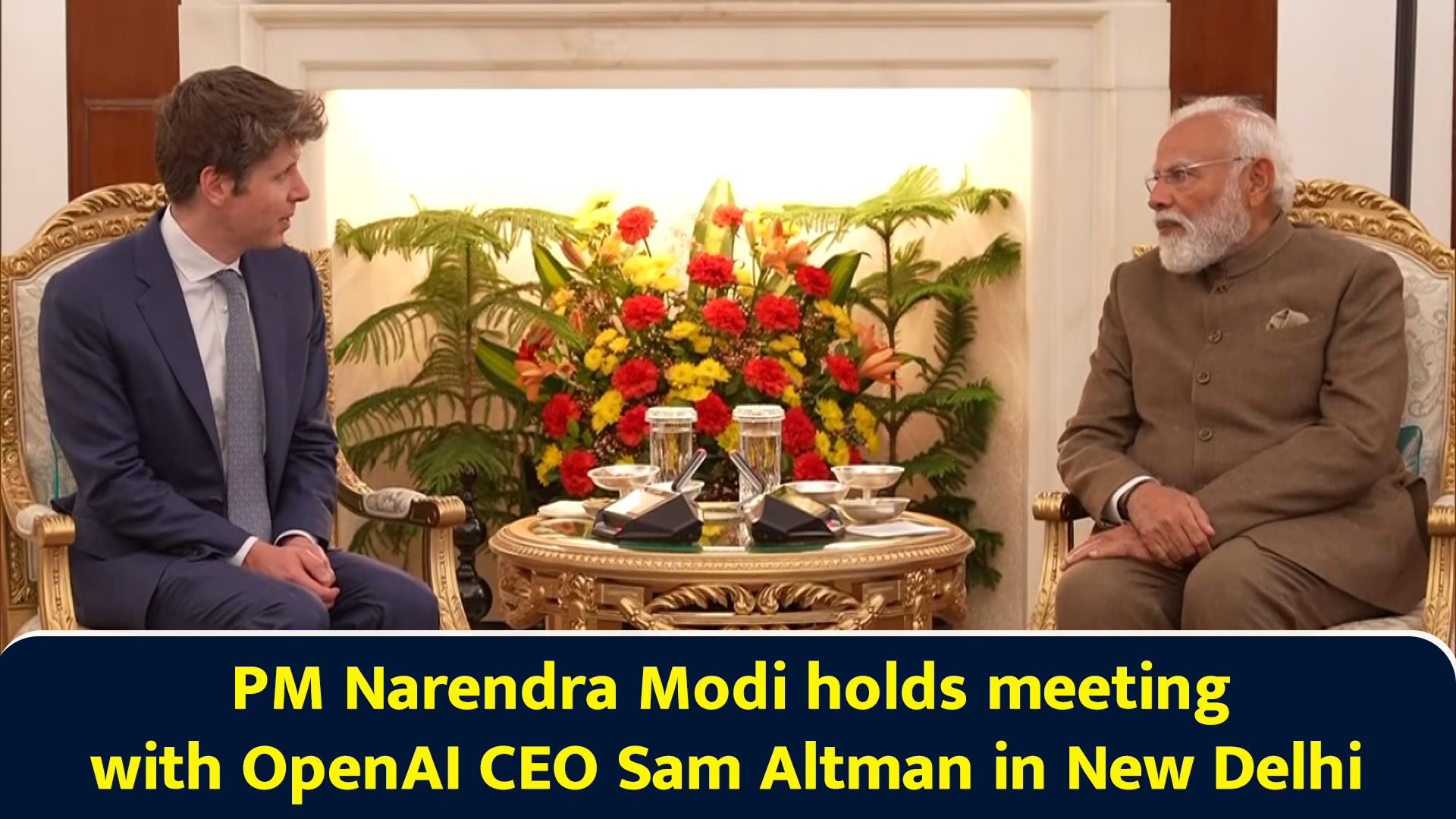PM Narendra Modi holds meeting with OpenAI CEO Sam Altman in New Delhi