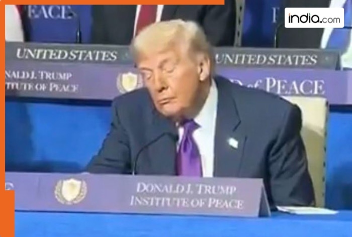Donald Trump falls asleep during Board of Peace meeting, video goes viral