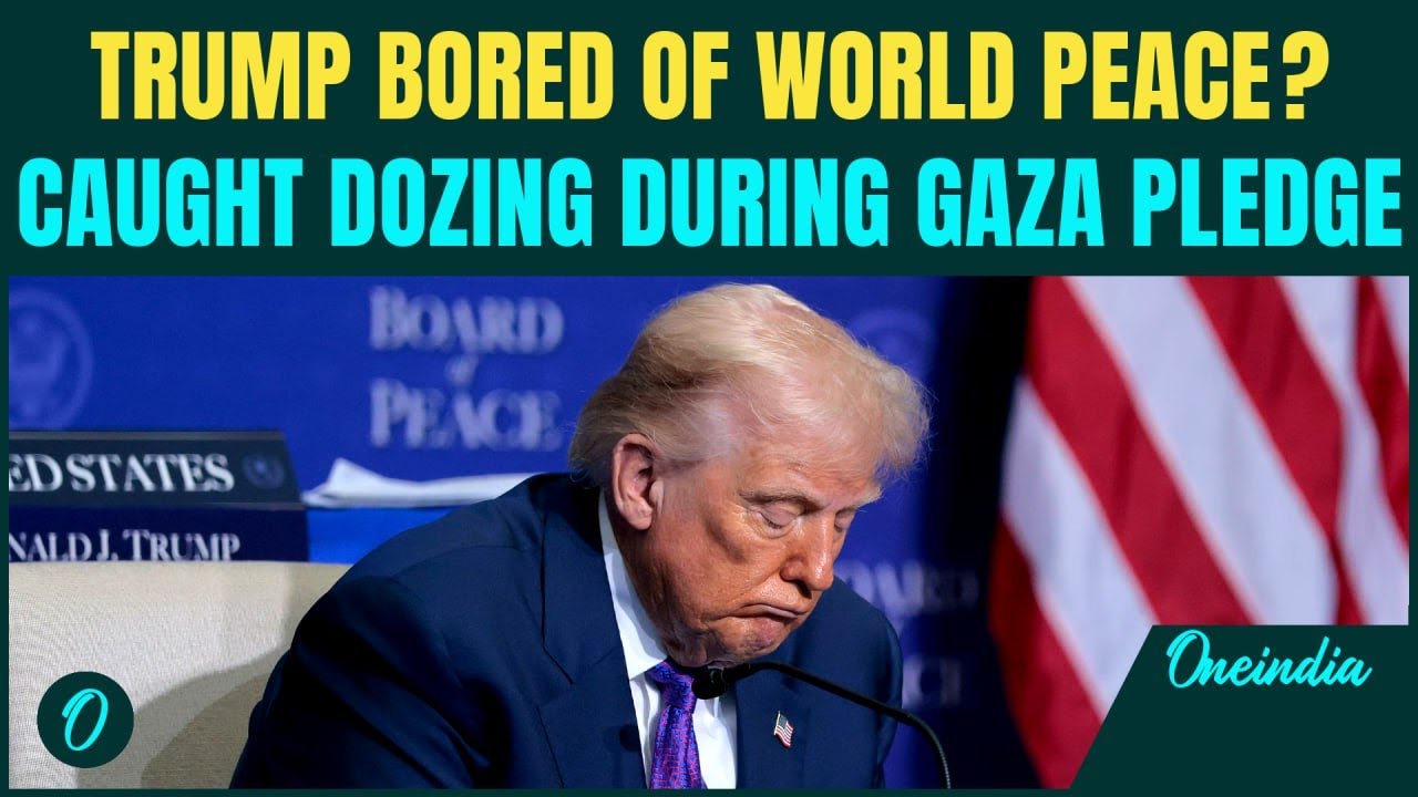 Trump falls asleep during $10B Gaza Board of Peace event — tired of ...