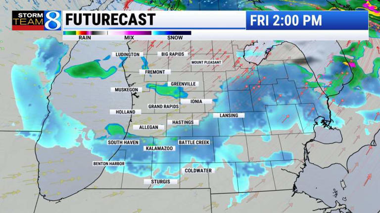Wintry weather returns to West Michigan this weekend