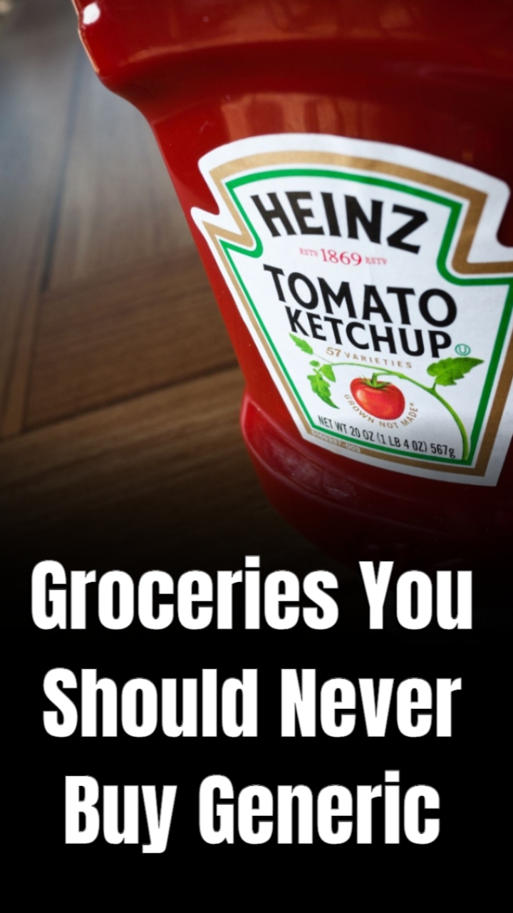 Groceries you should never buy generic
