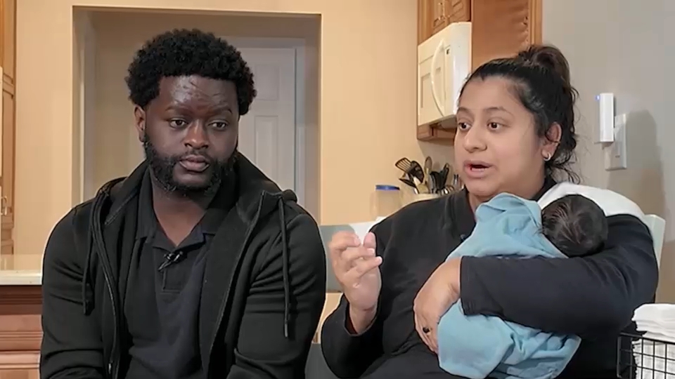 Exclusive: LI couple shares story after mother gave birth alone in ...