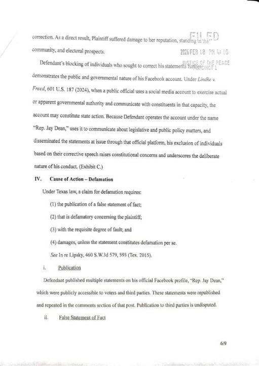 Texas House candidate sues Rep. Jay Dean for defamation over Teacher ...