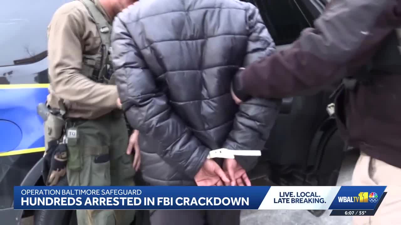 Multi-agency operation leads to nearly 250 arrests across Baltimore