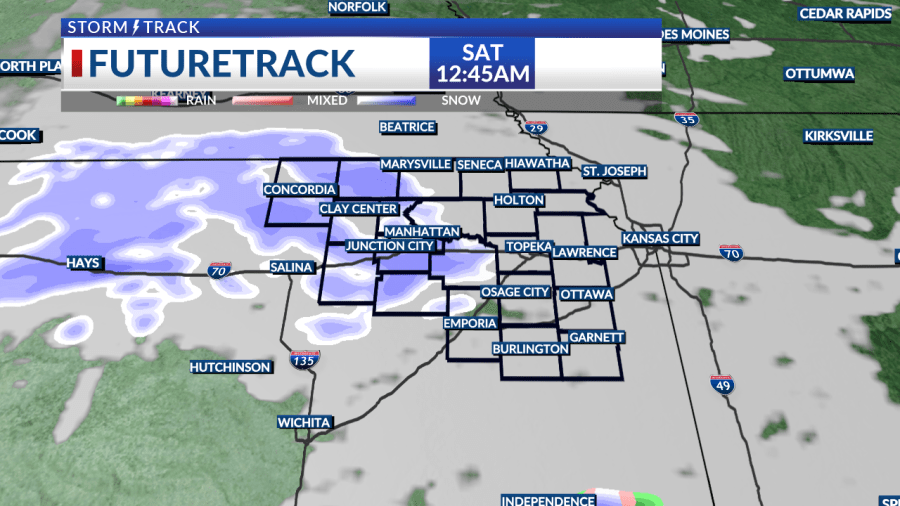 Chance of snow tonight and cool temperatures this weekend
