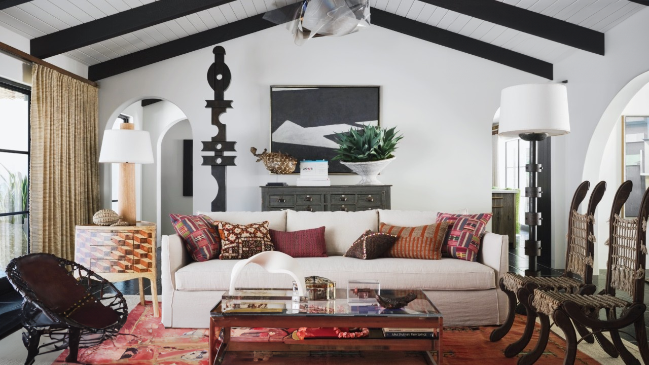 Inside a striking Spanish-style residence in Palm Springs