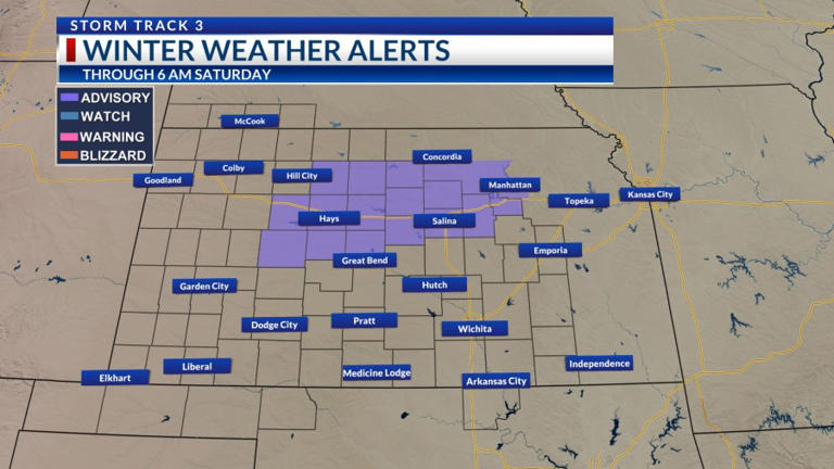 Storm Track 3 forecast: Winter weather advisories overnight, snowfall ...