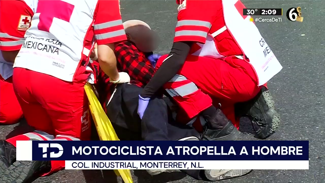 Motociclista atropella a adulto mayor en Monterrey y huye; testigos ...