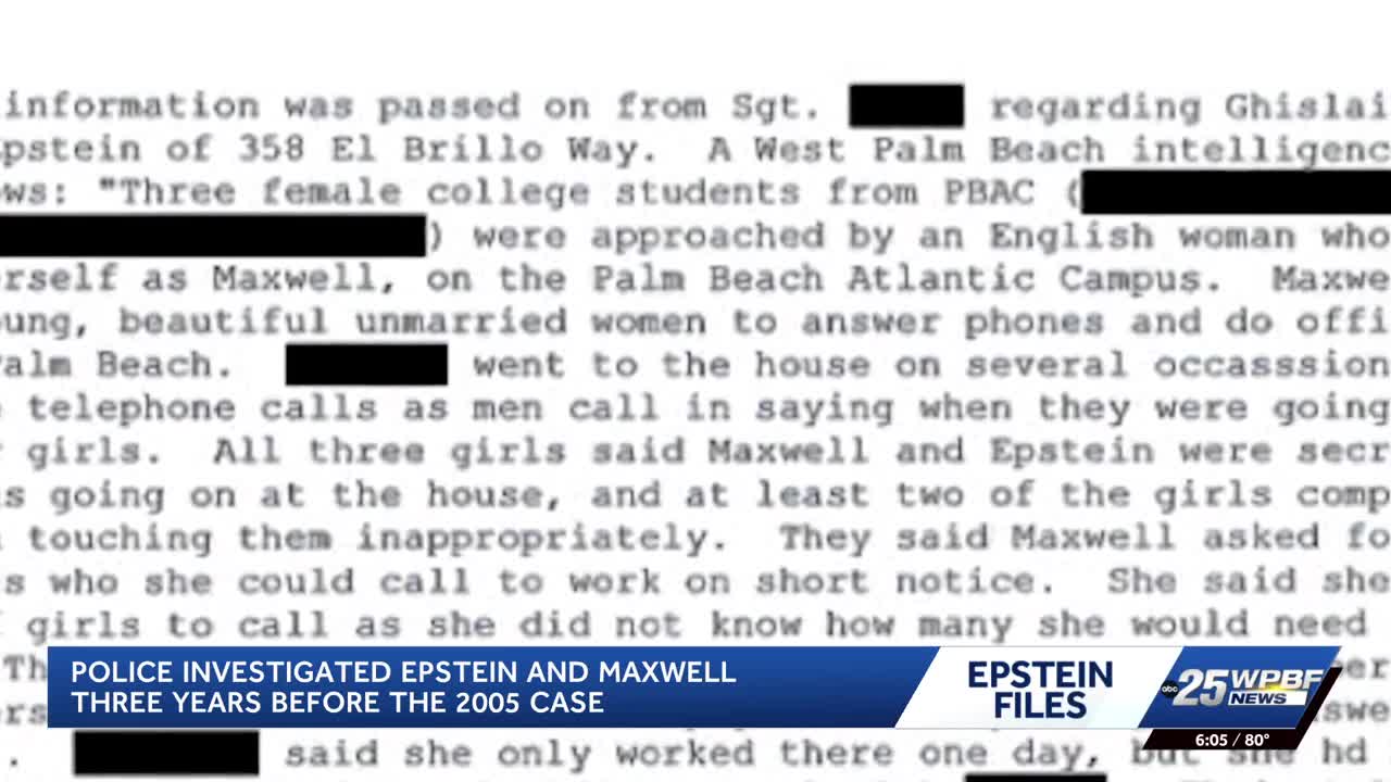 New 2001 police report shows prior Epstein probe in Palm Beach ...