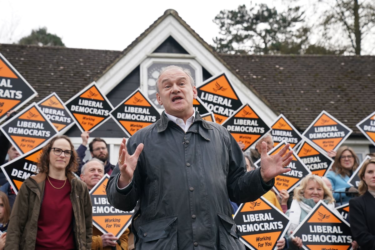 Sir Ed Davey to warn that Trump’s America ‘cannot become Farage’s Britain’