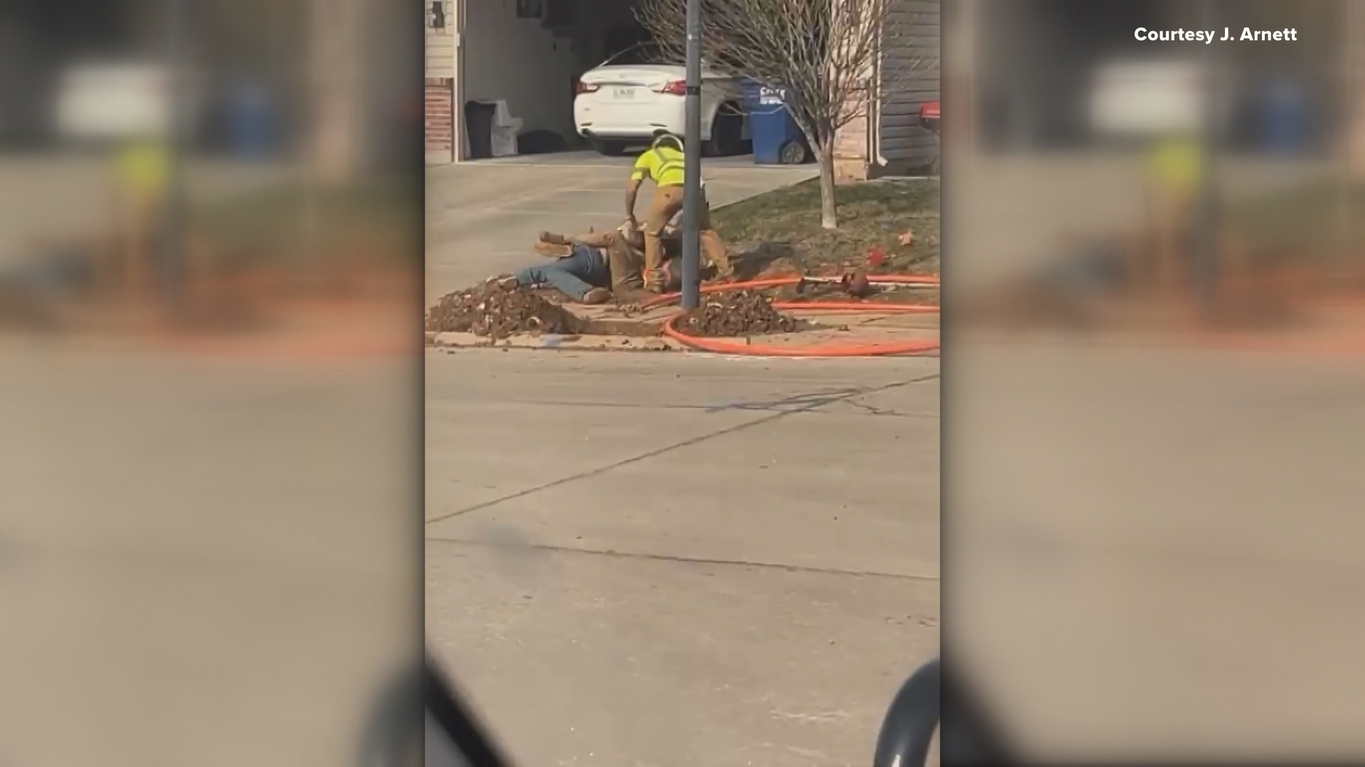 Contractor brawl caught on camera shocks St. Charles County subdivision