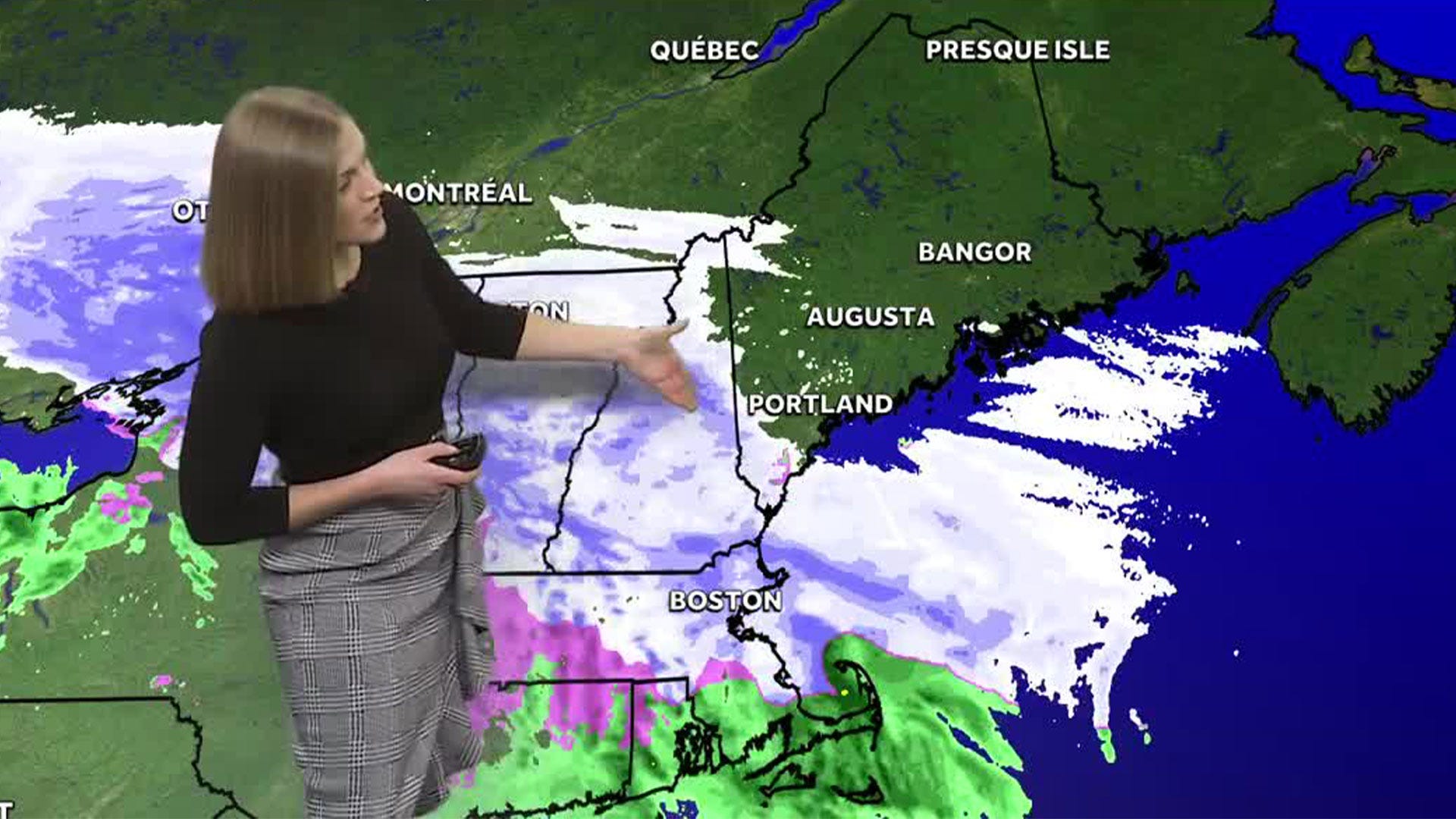 Snow makes its way into Maine and will intensify during evening commute ...