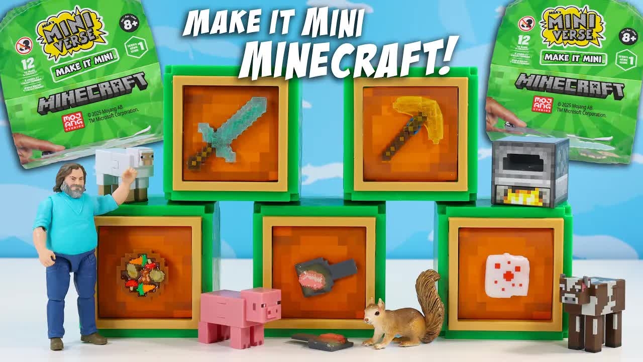 Minecraft mini verse make it tools & animal mob food kits crafting toys ...